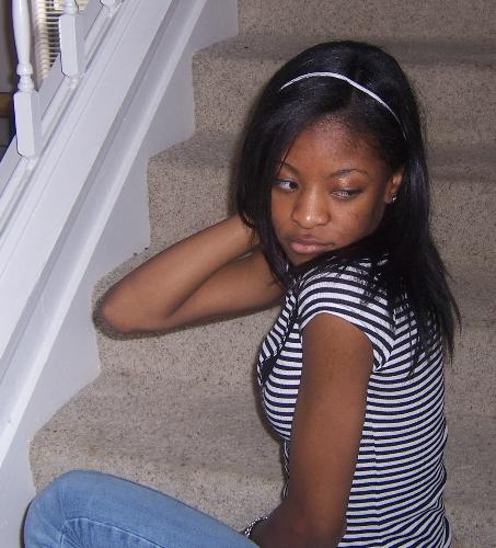 me thinking that i look cute  - thats just me on my steps