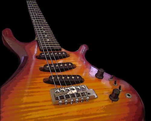 my electric guitar - this is my very first electric guitar =) i got it at a cheap price!