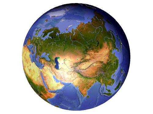 Globe - The earth 3d view