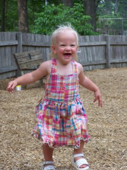 my baby girl Darcy - Darcy running around at the playground. She loves to run.