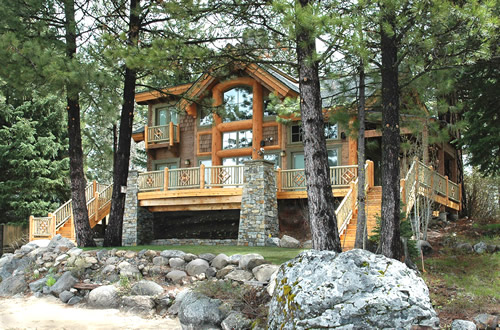 Picture of a log home I'd like to have - Log home