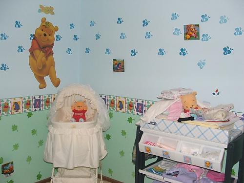 Nursery - This is 1 section of the nursery we did for our daughter, it's similar all round but with different pictures, different stickers & there are some framed photos up now as well!