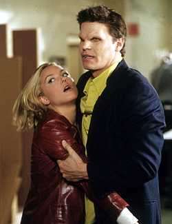 Angel and Kate - image of Angel and Kate played by David Boreanaz and Elizabeth Rhom