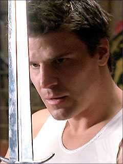 Bare Chested - image of David Boreanaz as the vampire Angel