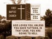 Got Ink? - I guess god doesn't like tattoos.