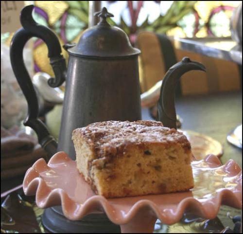 Coffee and coffee cake - The best midnight snack ever!