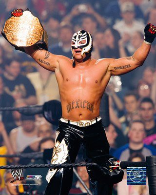 the champ is here - rayyyyyy mysterio