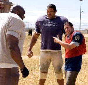 our hero is playing american football - the great khaliiiiiii