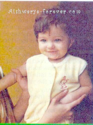 aishwarya rai - childhood snap of aishwarya rai