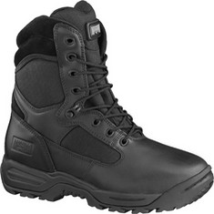 Magnum Storm II Boots - Magnashield full-grain all over leather. 1150 Denier nylon upper. Compression-molded EVA midsole. Waterproof. Gusseted tongue. Lightweight heel stabilizer board with strobel forefoot construction. Cambrelle moisture-wicking lining. Bluecher lace system. 3D2 max-comfort contoured insole. Slip/oil resistant outsole.