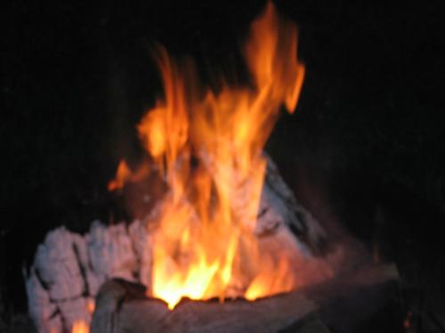 Bonfire - Bored so I started another fire. Will be burning all night as I've plenty wood to burn and I'm not tired