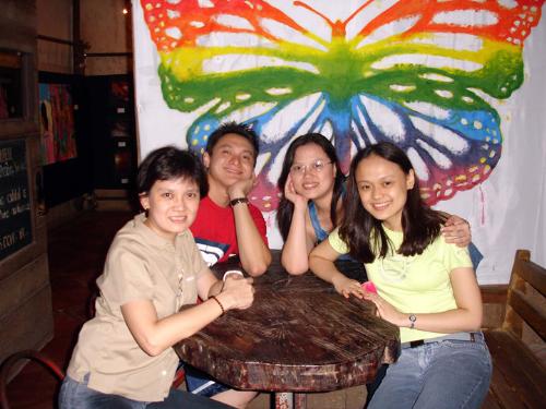 My Family Butterfly - This is me and my family at Mooon Cafe.