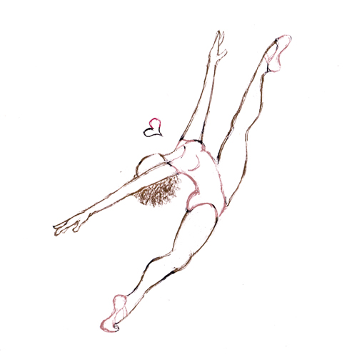 dance your heart out - A simple sketch of a dancer dancing her heart out.