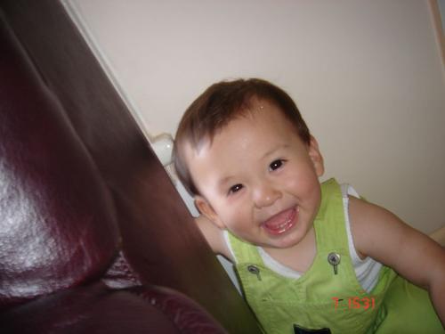Everyone loves him! - My favourite baby cousin playing hide and seek!