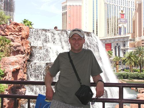 Me at Las Vegas - back in may, the wife and i went to vegas for our belated honeymoon. This is a picture of me outside the mirage.
