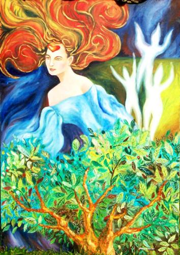 Daphnis and the Laurel tree - Myths have been popular subjects for my paintings