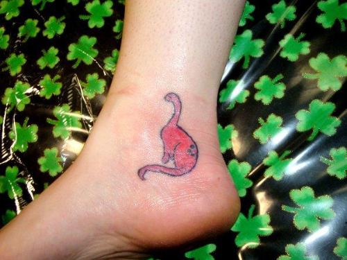 Dino - My dinosaur tattoo is my newest one by Sarah Bowen of Blacksburg Tattoo in Blacksburg, Virginia