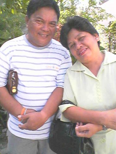 Dad and Mom - On their way to Church...