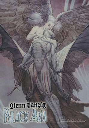 Black Aria European Cover - A dark and brooding release from former Misfit frontman Glenn Danzig.
