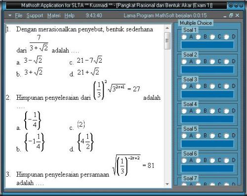 MathSoft Application for Vocational High School - Imprtant for interesting students