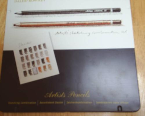 Drawing pencils - I picked up this wicked set of drawing pencils at the weekend. They were a bit pricey at 25 euro for the box, but they are of very good quality.