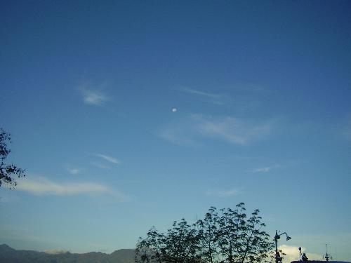moon - moon seen early in the morning