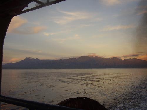 mountain ranges - mountain ranges reflect the rays of sun