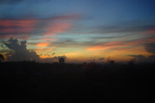 Sunrise at 5 am - Just got off from work and decided I should take a snapshot of this beautiful scene. You don't get to see something like this everyday. This was taken from the 6th floor of an office building in Cebu.