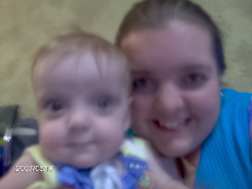 Me and my Son 5/22 - Just clowning around... a little blurry since he would not sit still!