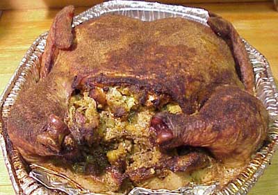 Roast stuffed chicken - SO many things you can stuff a chicken with. What is the yummiest?