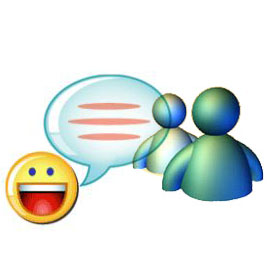 Popular Messenger Programs - Logos for Yahoo and MSN Messenger