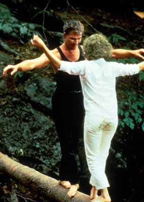 One of my favorite scences from the movie. Jennife - One of my favorite scences from the movie. Jennifer Grey and Patrick on the log.