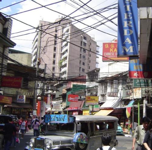 Chinatown - Chinatown in Ongpin St. corner T. Alonzo St., Sta. Cruz, Manila.