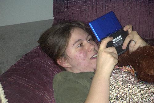 Gaming - Me playing DS
