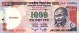 rupees  - A 1000 rupees note of India.