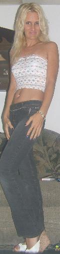 Single Slim Blondie - Just me geting ready to go out and snapped a pic!  I am very slim and tan and told I have a nice body and get comments constantly...Not perfect but pretty darn good person!