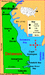 Delaware map - Delaware map