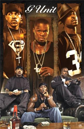 G Unit - A photo of G Unit members. 50 Cent, Lloyd Banks, Young Buck. This photo was shot in time when `` Beg For Mercy`` was popular!