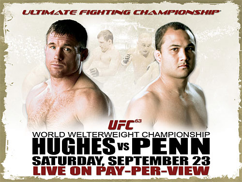UFC Hughs vs Penn Poster - One of the most anticipated fights in UFC history.