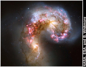 stars - Hubble Antennae