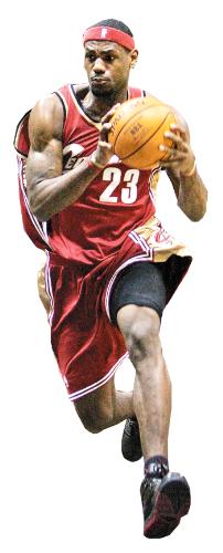LeBron James - Lebron James for a dunk