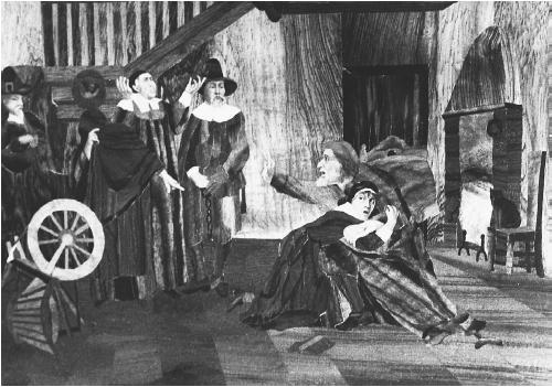 Salen Witch Trial - A depiction of one of the many Witch Trials of Salem.