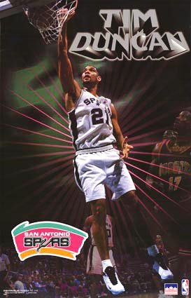 Tim Duncan - Tim Duncan on a Dunk