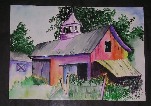 My painting - I like painting.But I havn't learned from anybody.