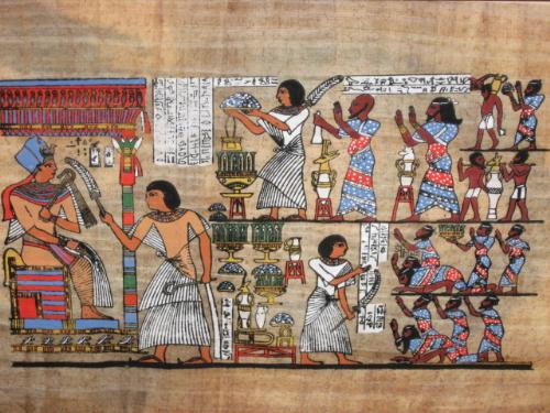 Great piece - This is one of my favorite pieces of art work from Egypt in the restaraunt that my wife works in. The owner is from ElMansura Egypt. This is in a frame done on some type of paper also.