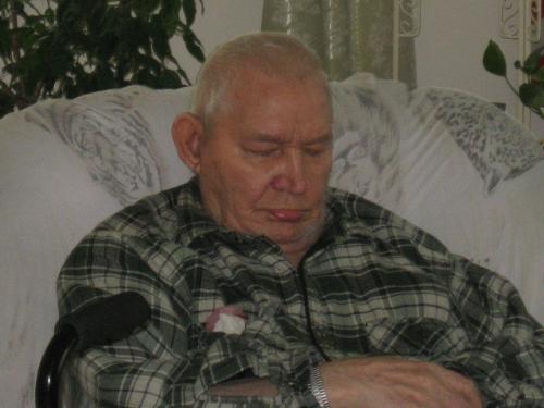 My Dad - Being his lazy self. Napping in the lazy boy every day. HAHAHA!