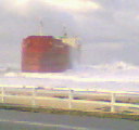 ship on nobby's beach - this is ship washed up on beach in storms