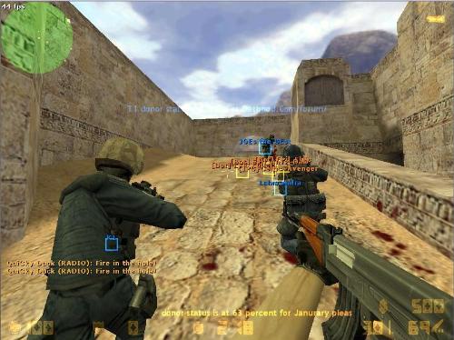 CS - hacks - On that picture we can see CS hacks: Wallhack - We can see everyone on the map Aim bot - Those squares are heads of enemies and mouse automatically aim on them when they will be in shooting range