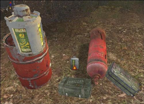Boom - This is next screen from Faiakes Mod for S.T.A.L.K.E.R. which gives you ability to take those items to your backpack when you drop them you can shoot them and make small explosion which can kill everybody in 10 meters from the center of explosion.