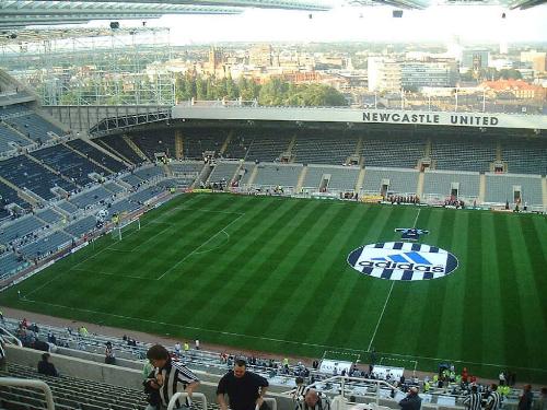 Newcastle United's ground - Photo taken at St James' Park home of my team Newacastle United. Many years of false hope but now this place will be jumping